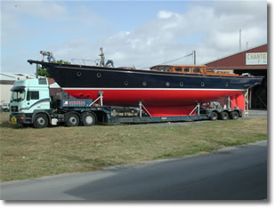 Le transport du PRB de Desjoyaux.